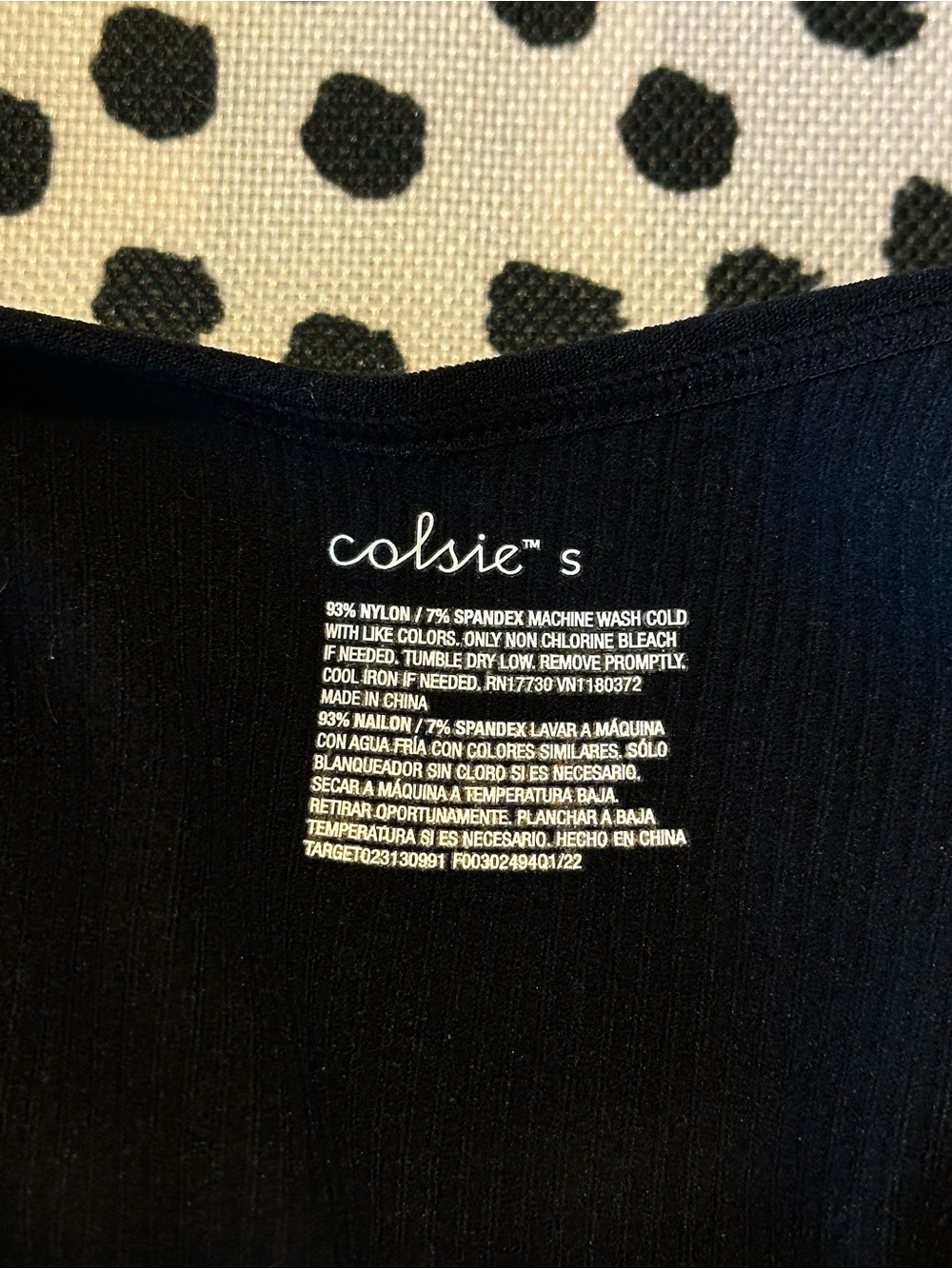 Colsie Ribbed Tank Bodysuit - Picture 3 of 3